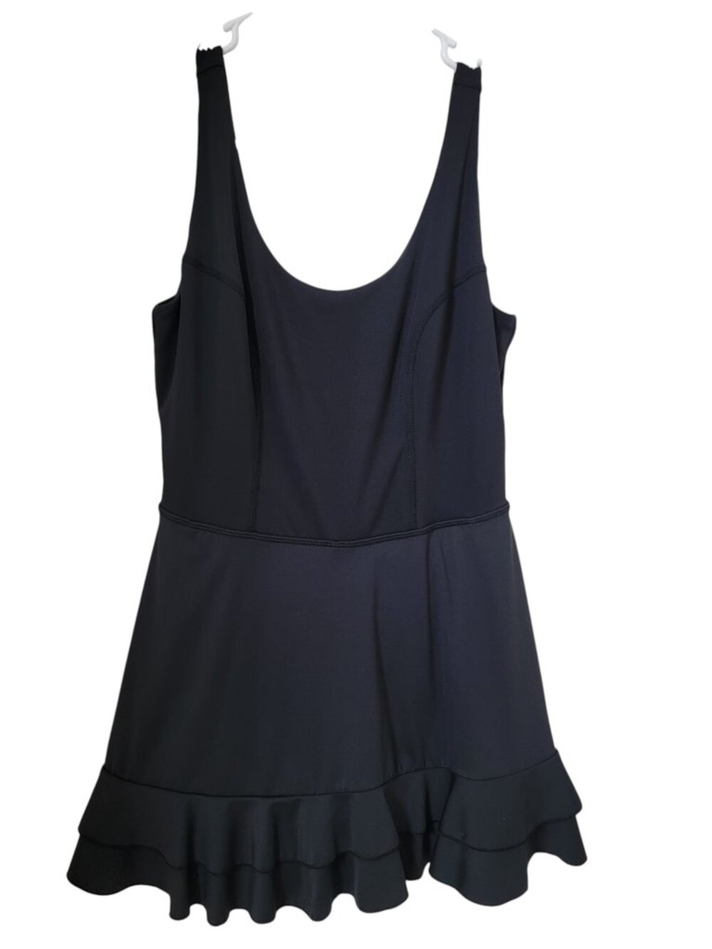 JoyLab Size M Black Ruffle Active Dress with Built in Shorts